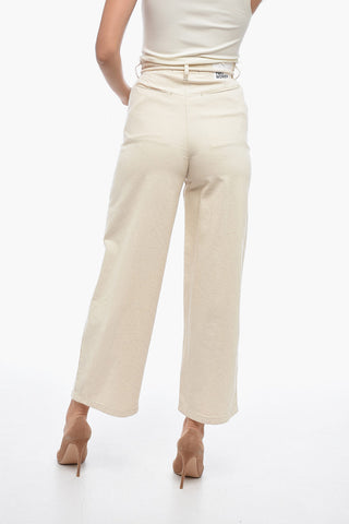 Weitbeinige Jeans GIOIA mit Fransen