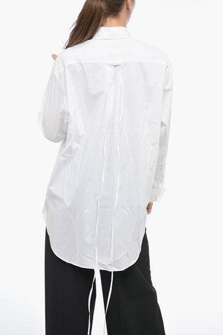 MM6 Asymmetric Cotton Shirt with Print