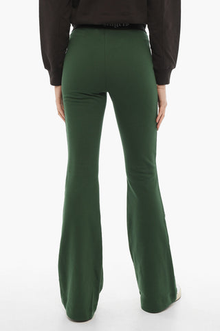 Pantaloni in Felpa Svasati con Banda Elastica Logata