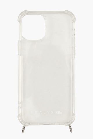 Transparente Hülle für Iphone 12 mit abnehmbarer silberner Kette