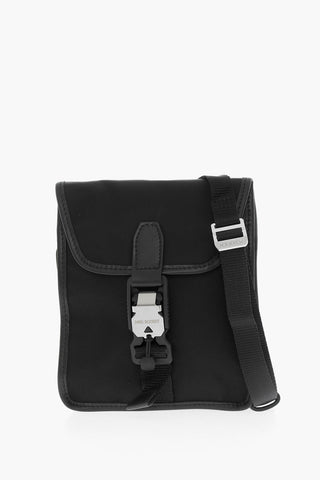 Solid Mini Bag with Leather Trim