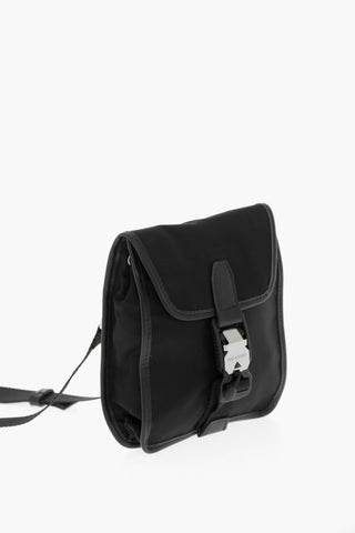 Solid Mini Bag with Leather Trim