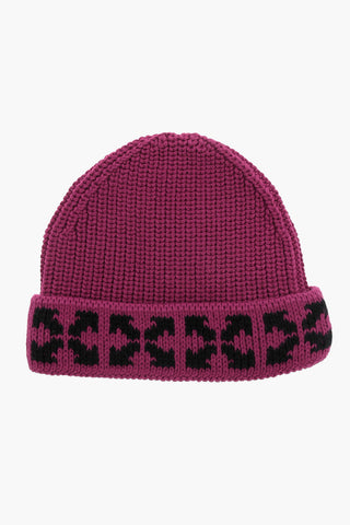 Cotton Beanie with Contrasting Details