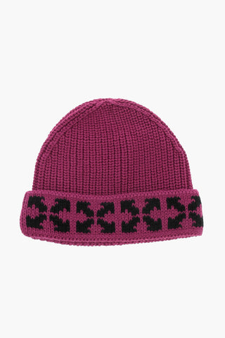 Cotton Beanie with Contrasting Details