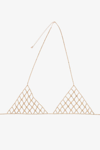 Metall-Bralette verziert mit Strass