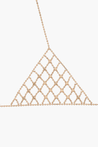 Metall-Bralette verziert mit Strass