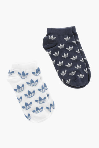 Set of 2 Cotton Blend Socks with All-Over Logo