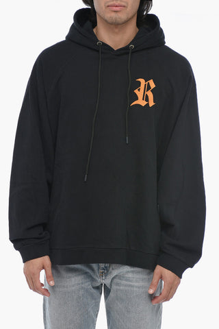 Oversize Fit Hoodie With Logo Patch