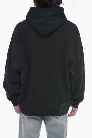 Oversize Fit Hoodie With Logo Patch