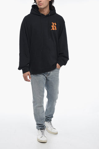 Oversize Fit Hoodie With Logo Patch