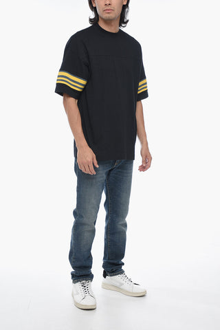 Oversized T-shirt with Striped Detail