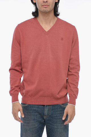 V-Neck Cotton Pullover