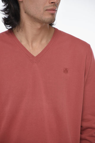 V-Neck Cotton Pullover