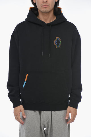 Embroidered Detail STITCH CROSS Hoodie
