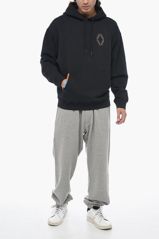 Embroidered Detail STITCH CROSS Hoodie