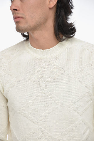 Maglia Jaquarde con Motivo Monogram FF