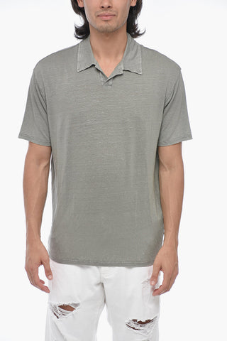 Linen Short Sleeved Polo
