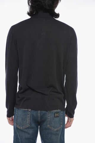 Camicia A Maniche Lunghe In Maglia Di Cotone
