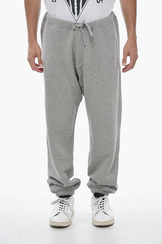 Fleece Cotton Joggers with Embroidered Logo