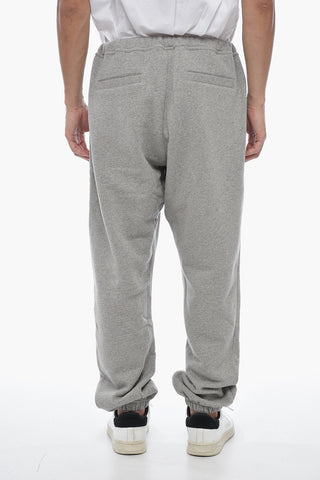 Fleece Cotton Joggers with Embroidered Logo
