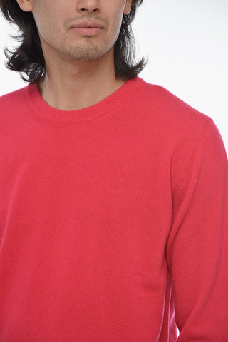 Crew Neck LUNETTA Virgin Wool Sweater with Contrasting Patches