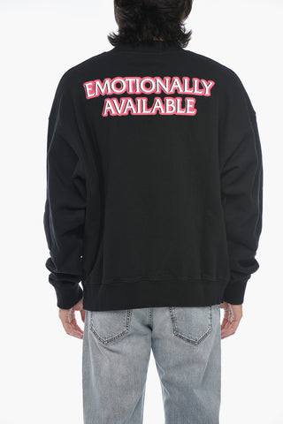 SEASONAL Brushed Cotton EMOTIONALLY AVAILABLE Crew-neck Sweatshirt