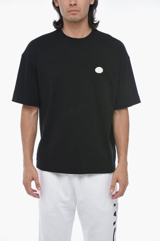 EMPORIO Crew Neck Cotton T-Shirt with Contrasting Band