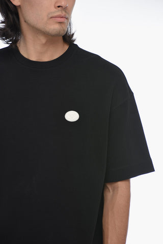 EMPORIO Crew Neck Cotton T-Shirt with Contrasting Band