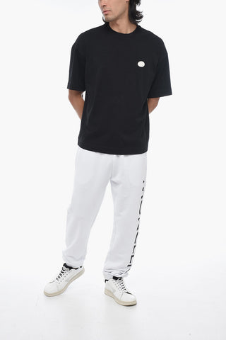 EMPORIO Crew Neck Cotton T-Shirt with Contrasting Band