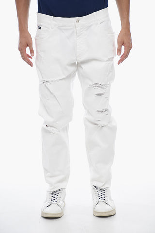 Jeans Regular Fit Effetto Distressed