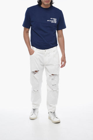 Jeans Regular Fit Effetto Distressed