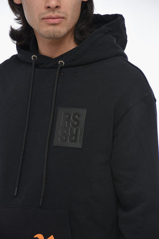 Logo Print Distressed Effect DESTROYED Hoodie