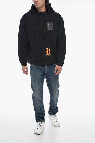 Logo Print Distressed Effect DESTROYED Hoodie