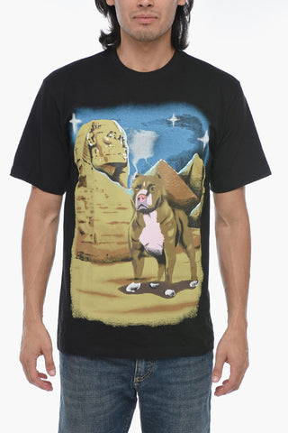 T-Shirt Girocollo con Stampa
