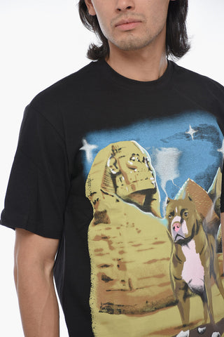 T-Shirt Girocollo con Stampa