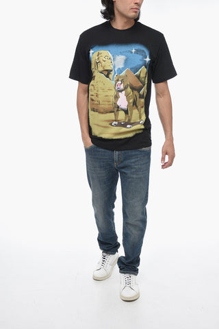 T-Shirt Girocollo con Stampa