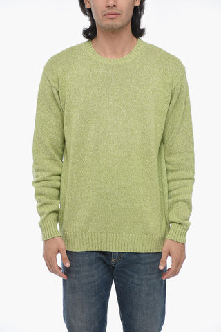 Crewneck Linen-Blend Pullover