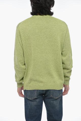 Crewneck Linen-Blend Pullover