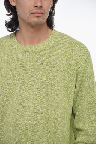 Crewneck Linen-Blend Pullover