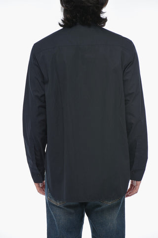 Cotton Saharan Shirt with Mandarin Collar