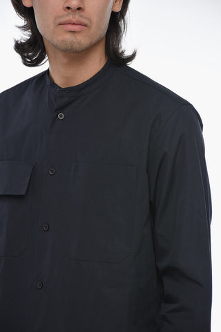 Cotton Saharan Shirt with Mandarin Collar