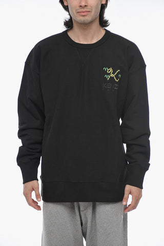 Felpa CREST Oversized con Logo Ricamato