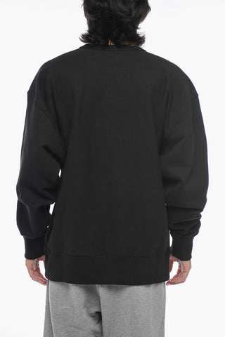 Felpa CREST Oversized con Logo Ricamato