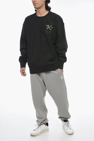 Felpa CREST Oversized con Logo Ricamato