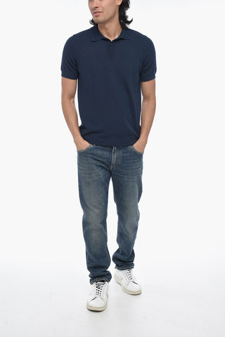 Solid Color Short Sleeved Polo