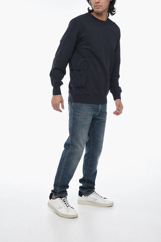 THE METROPOLIS SERIES Crew Neck Cotton Blend Sweatshirt