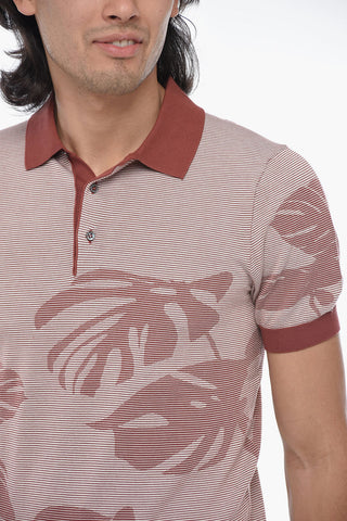 Striped Short Sleeved Polo