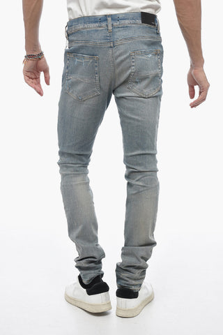 Vintage Effect Slim Fit BANDANA Jeans