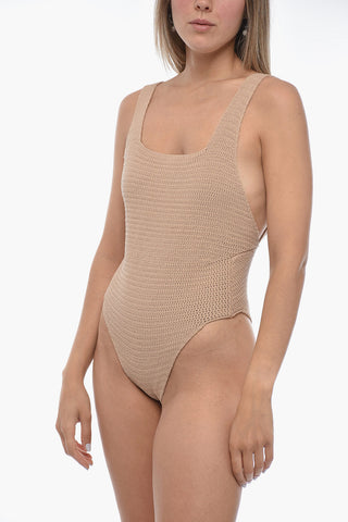 Solid Color Crochet MAYA One Piece Swimsuit