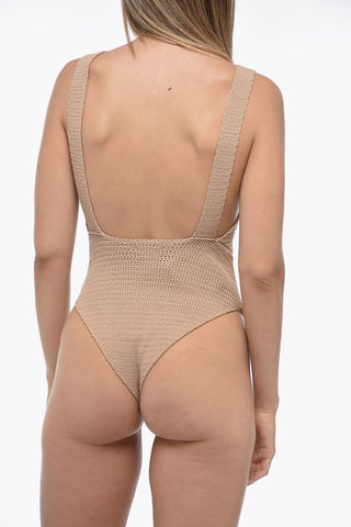 Solid Color Crochet MAYA One Piece Swimsuit